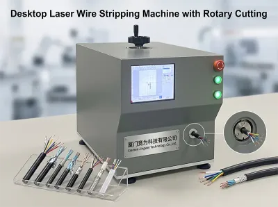 Mesin Pelucutan Wayar Laser Berputar Desktop FLS30-XC