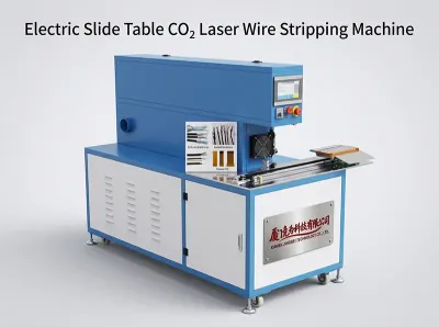 Mesin Pelucutan Wayar Laser CO₂ Meja Slaid Elektrik CLS60-D