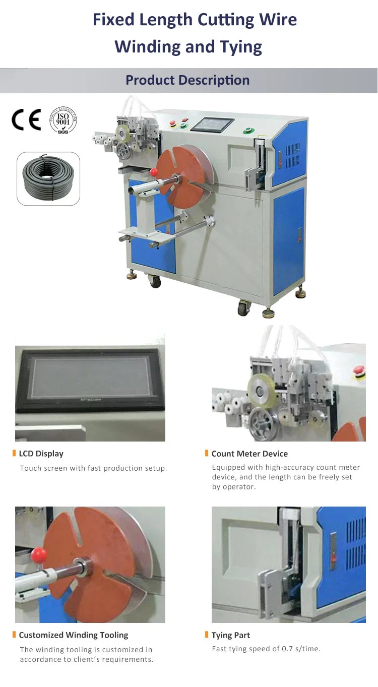 Mesin Penggulungan dan Pengikatan Pemotongan Kabel panjang tetap