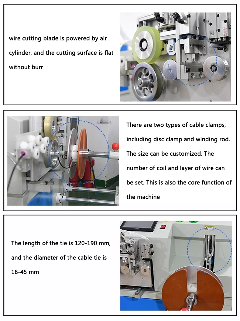 Semi-automatic cable cutting winding meter counting machine Mesin pengira meter penggulungan pemotong kabel separa automatik