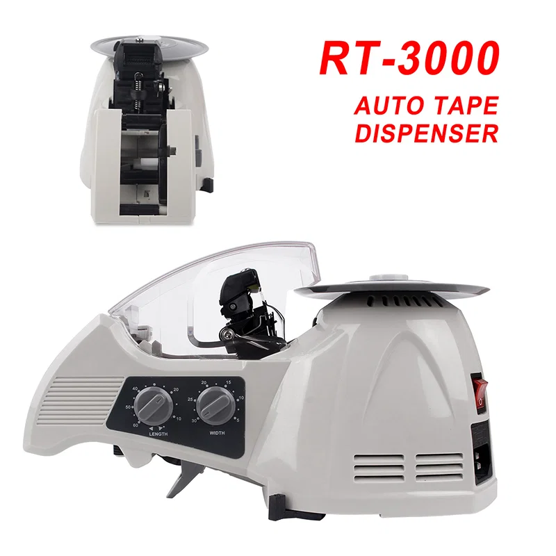 Mesin Pembungkusan Lebar 25mm Alat Pemotong Mesin Pengedap Kadbod Mesin Pita Automatik RT-3000, Mesin Pemotong Pita, Mesin Pemotong Pita Gusi, Dispenser Pita Automatik 