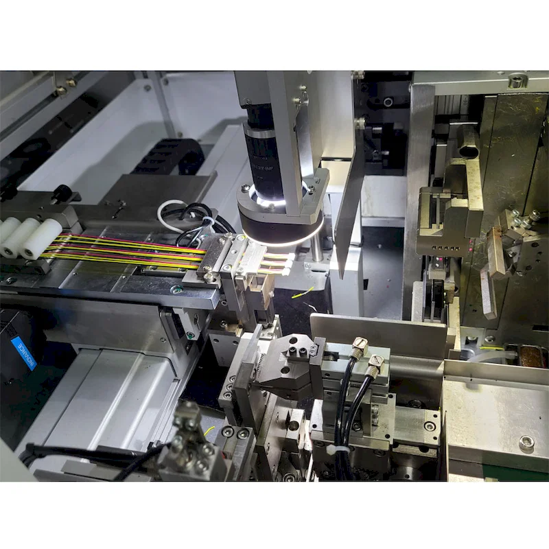 Sijil CE mesin sisipan perumahan crimping wayar automatik sepenuhnya, Penyisipan Perumahan Crimping Wayar Automatik