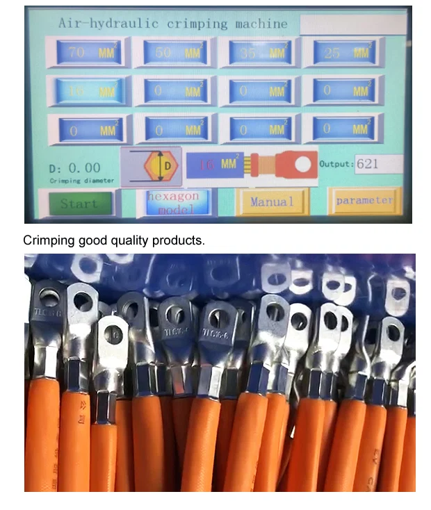 sampel Mesin Crimping Terminal Hidraulik, Mesin Crimping Terminal 50t, Mesin Crimping Kabel Lugs