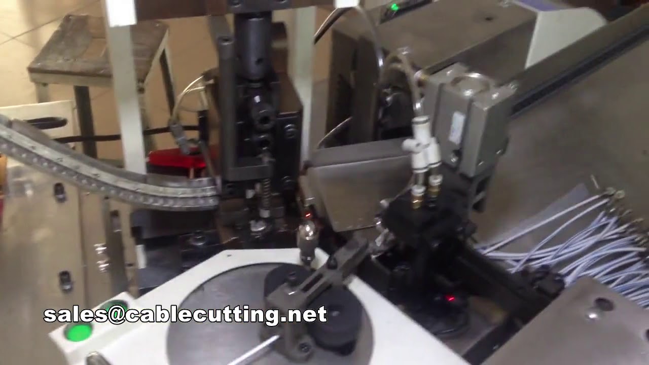 Mesin Crimping Terminal Automatik Penuh untuk Wayar Twisted Butir Tunggal