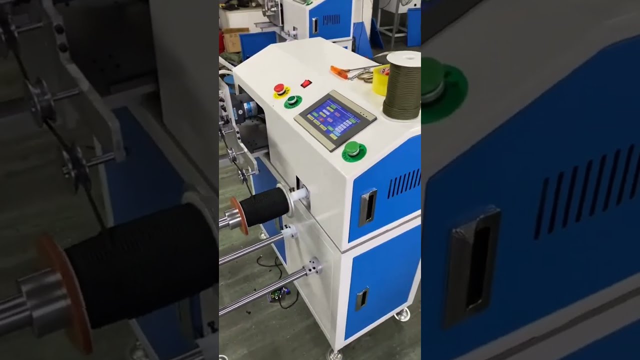 Automatic Meter Counting, Sorting, Cutting, Rope Winding & Coiling All in One Machine #machine