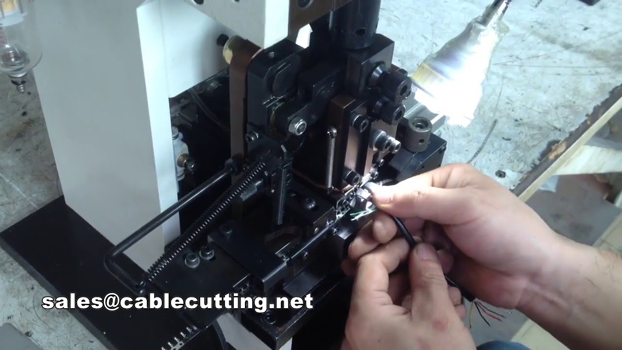 Mesin Pengupas Wayar PVC & Crimping Terminal Jaket Bulat | Efisien & Profesional