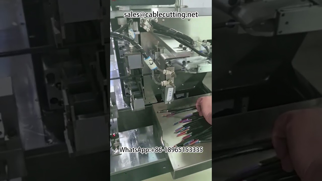 Mesin Pemotong, Penebuk dan Pengetin Wayar Automatik - Wayar Pelbagai Teras 0.9mm & 1.25mm
