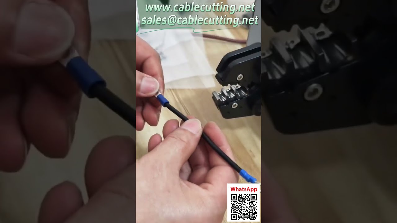 氣動端子壓接機  更換模具壓接多種端子實測 0.25-16平方 #自動化