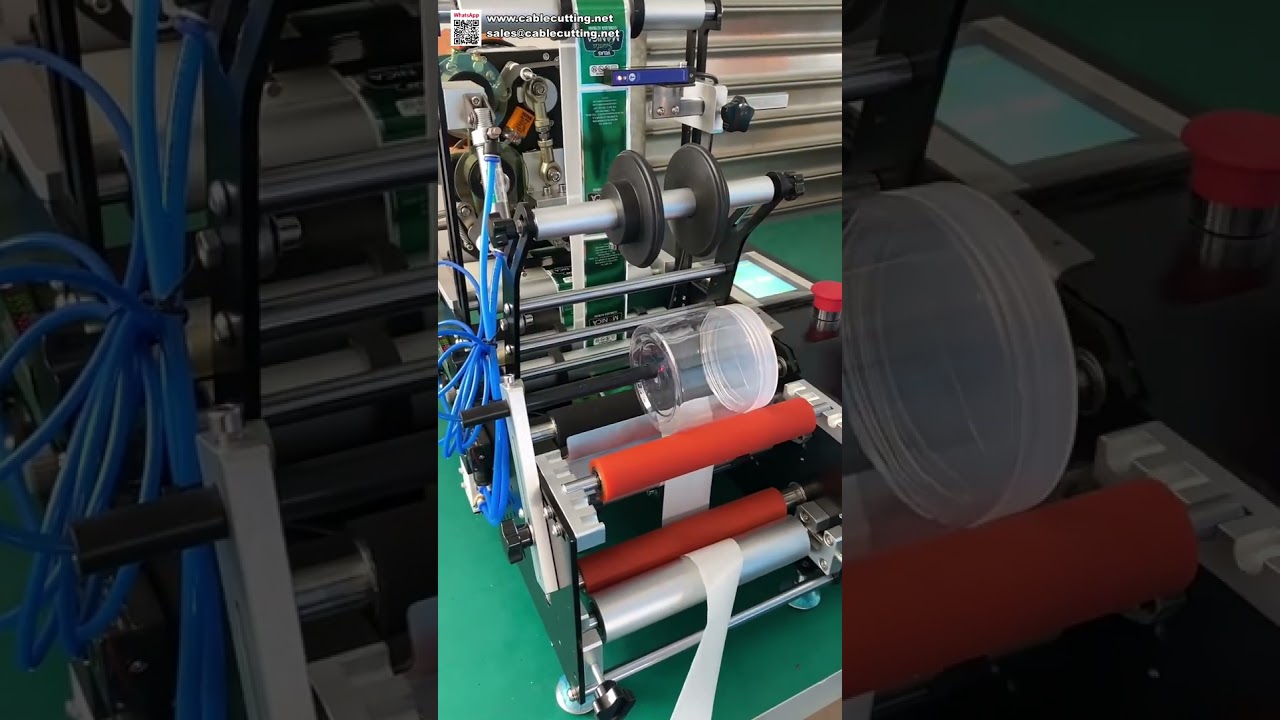 Mesin Pelabel Botol Bulat Meja Semi Auto dengan Pengekod Tarikh – Sistem Pelekat Label