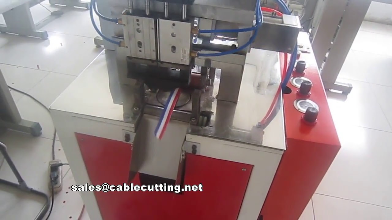 Mesin Pemotong Ribbon Ultrasonik Berketepatan Tinggi - Pisau Berganda untuk Bentuk Trapezoid