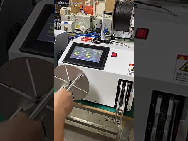 5 80mm Automatic Coil Cable Windinding Machine, Power Cord Tying, USB Data Cord Winding Machine, Ac