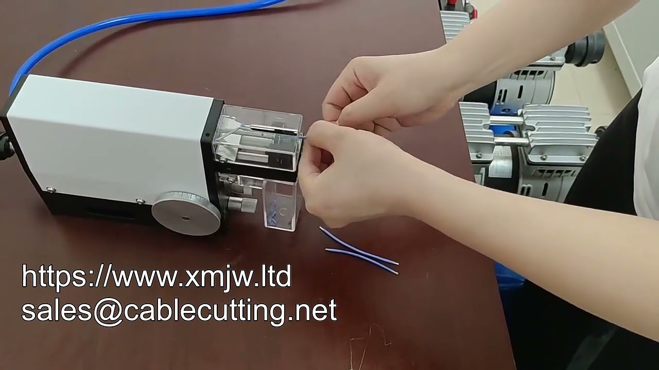 Potable Mini Small Size High Precision Car Pure Pneumatic Wire Stripping Machine Round Wire Stripper
