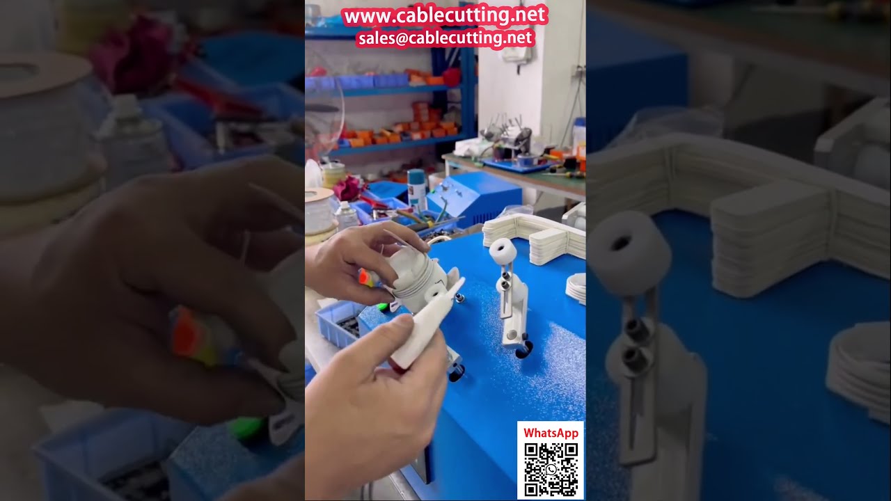 Станок намотки кабелей данных для упаковки на бумажную карту