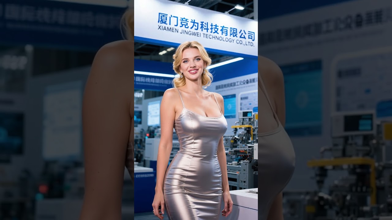 A sexy beauty introduces the company in French