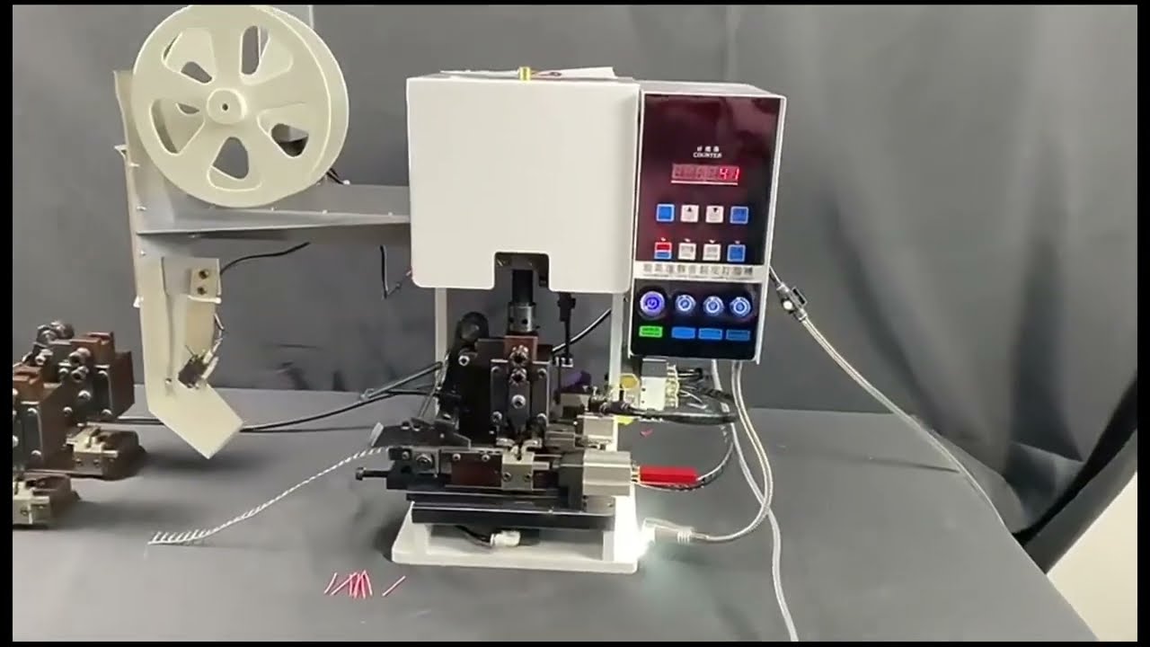 Semi Automatic Mute Wire Terminal Press Machine Wire Stripping And Crimping Terminal Machine