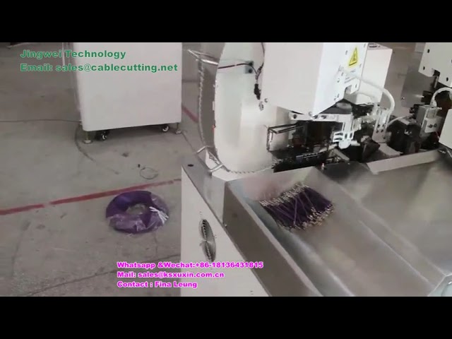 Fully automatic Double head crimping and twisting machine 2400; Both ends terminal crimping machine