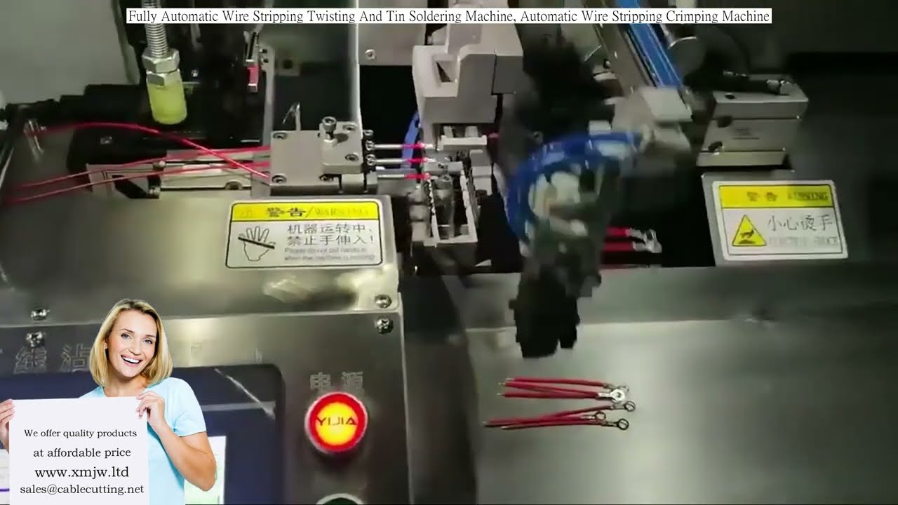 Mesin Automatik Penuh Penanggalan, Pusingan, Pateri Timah & Kripping Wayar - Tingkatkan Kecekapan Kilang