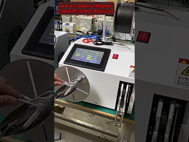 Mesin Penggulung Gegelung Wayar Automatik 3-28mm dengan Skrin Sentuh Digital | Alat Pengikat Kabel