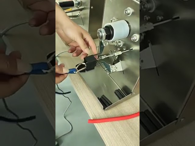 Automatic Cable Rubber Band Tying Machine   USB Data Cable Bundling Equipment