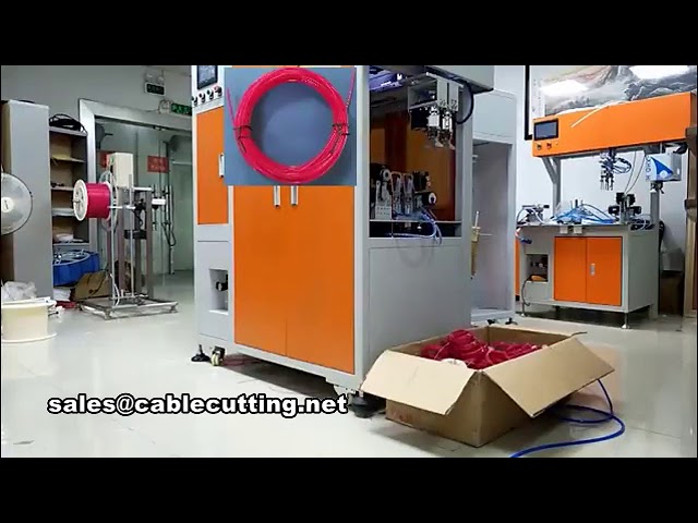 full automatic wire cutting cable winding and tying machine