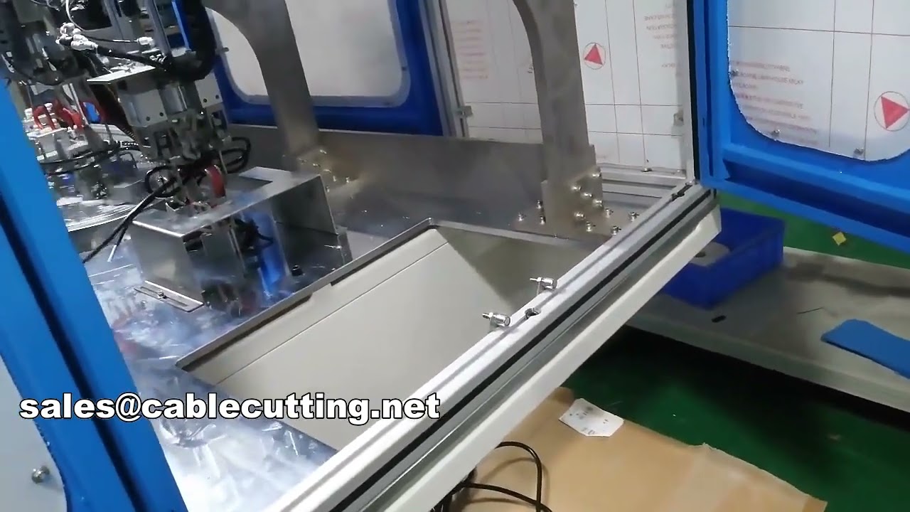 full automatic power cord cable cutting stripping winding binding machine WPM-CRT-03M