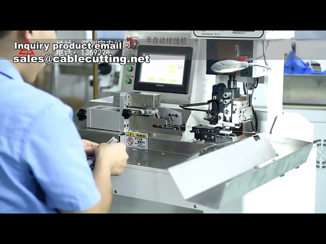 Mesin Crimping Terminal Semi Automatik - Pengetripan Kabel Multi Teras & Crimping Terminal
