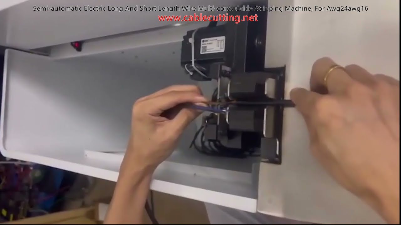 Mesin Penanggal Kabel AWG 24 Semi Automatik - Untuk Wayar Panjang & Pendek Pelbagai Teras